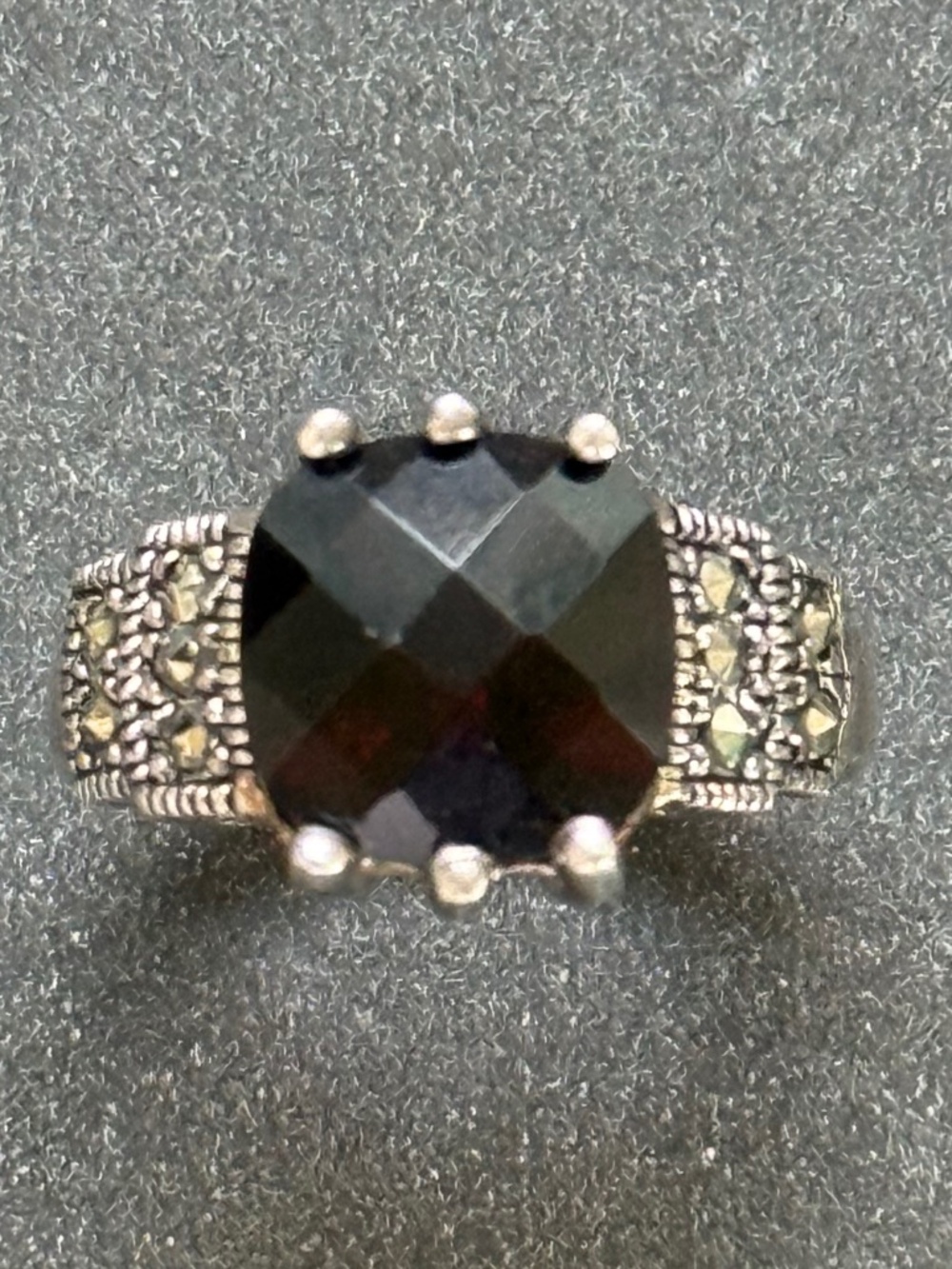 PREMIER DESIGNS "Symphony" Marcasite Ring (6) Vintage/Art Deco Style Collectible